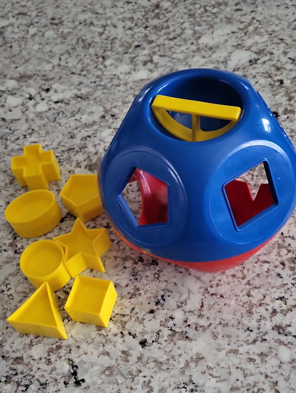 Tupperware Shape Sorter Ball Toy - Kids Toys 7 Shapes Only